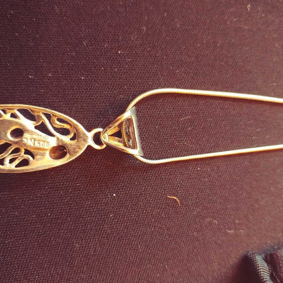 Citrine, Amethyst, and Garnet Sterling Necklace - Picture 4 of 4